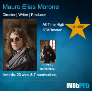 Mauro Elias Morone: Director, Writer, Producer
Awards: 23 wins & 7 nominations